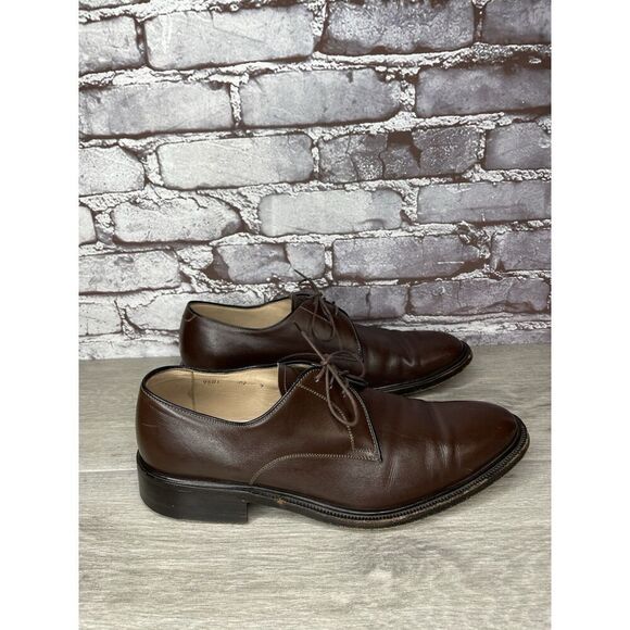 G.M. Endless 9502 Brown Leather Derby Oxfords Lace Up Dress Shoes Men 9M US/42EU main image 9